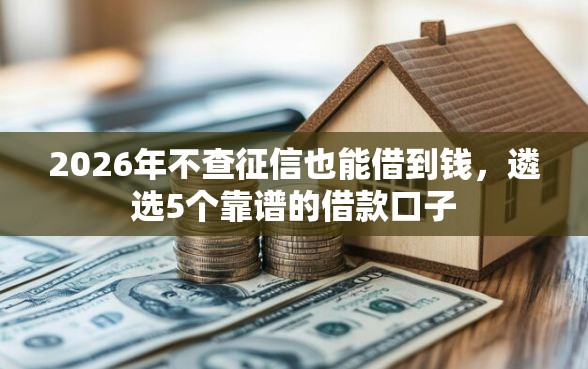 2026年不查征信也能借到钱，遴选5个靠谱的借款口子