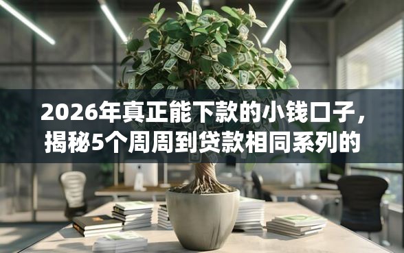 2026年真正能下款的小钱口子，揭秘5个周周到贷款相同系列的app