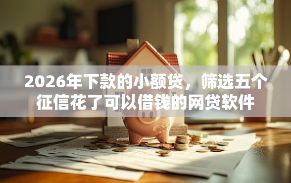 2026年下款的小额贷，筛选五个征信花了可以借钱的网贷软件