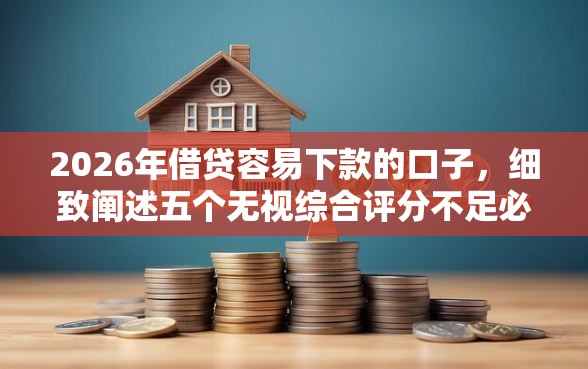 2026年借贷容易下款的口子，细致阐述五个无视综合评分不足必下款口子