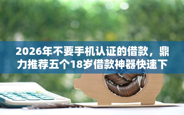 2026年不要手机认证的借款，鼎力推荐五个18岁借款神器快速下款平台