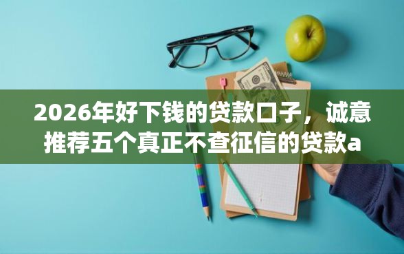2026年好下钱的贷款口子，诚意推荐五个真正不查征信的贷款app