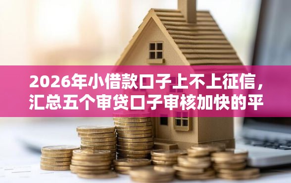 2026年小借款口子上不上征信，汇总五个审贷口子审核加快的平台