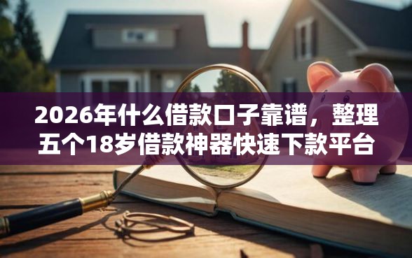 2026年什么借款口子靠谱，整理五个18岁借款神器快速下款平台