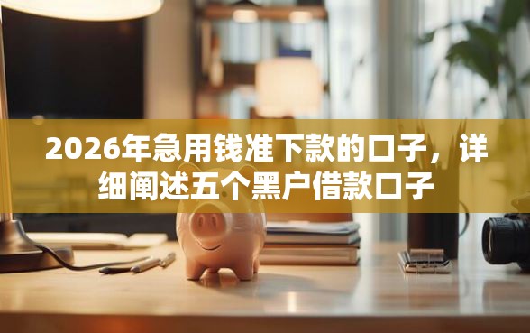 2026年急用钱准下款的口子，详细阐述五个黑户借款口子