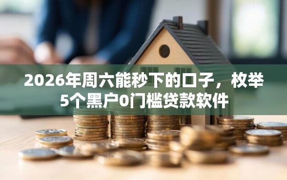 2026年周六能秒下的口子，枚举5个黑户0门槛贷款软件
