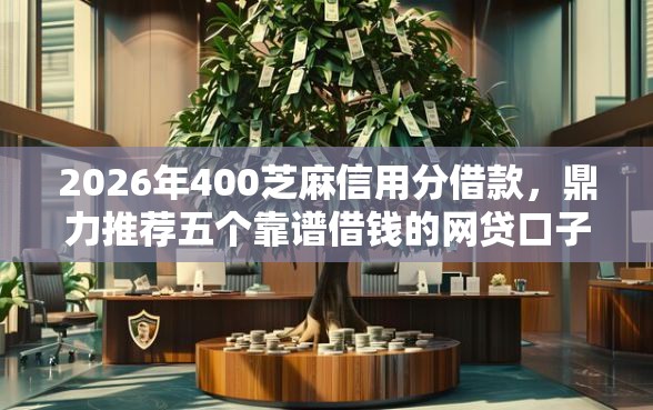 2026年400芝麻信用分借款，鼎力推荐五个靠谱借钱的网贷口子