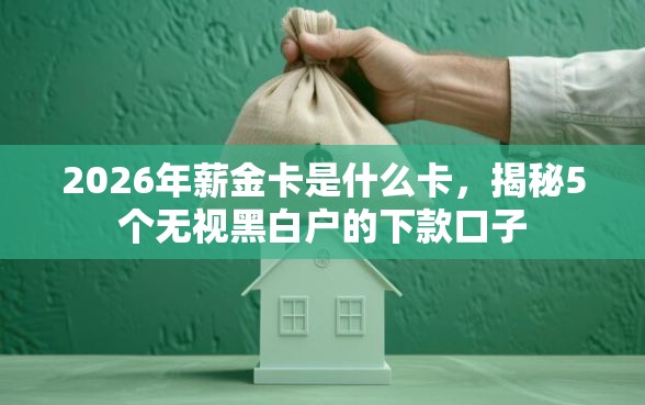 2026年薪金卡是什么卡，揭秘5个无视黑白户的下款口子