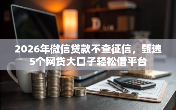 2026年微信贷款不查征信，甄选5个网贷大口子轻松借平台