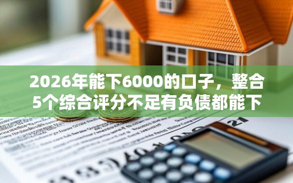 2026年能下6000的口子，整合5个综合评分不足有负债都能下款平台