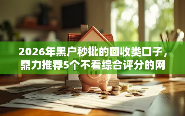 2026年黑户秒批的回收类口子，鼎力推荐5个不看综合评分的网贷百分百下款口子