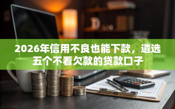 2026年信用不良也能下款，遴选五个不看欠款的贷款口子