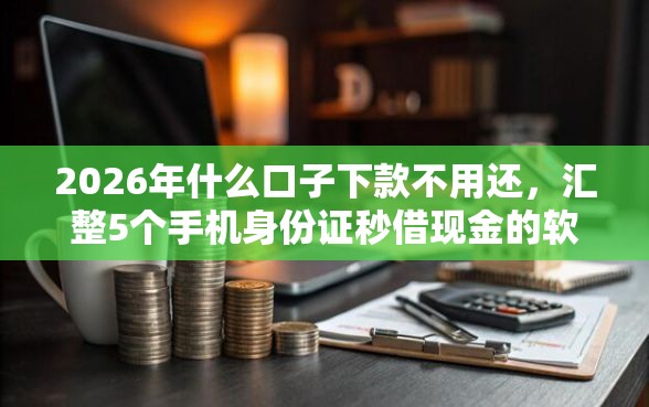 2026年什么口子下款不用还，汇整5个手机身份证秒借现金的软件