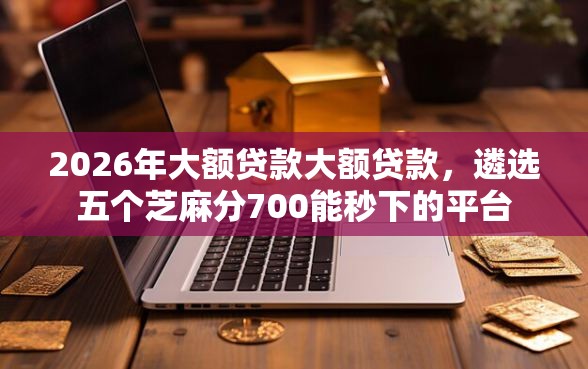 2026年大额贷款大额贷款，遴选五个芝麻分700能秒下的平台