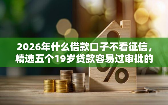 2026年什么借款口子不看征信,精选五个19岁贷款容易过审批的平台 2026年什么借款口子不看征信,精选五个19岁贷款容易过审批的平台
