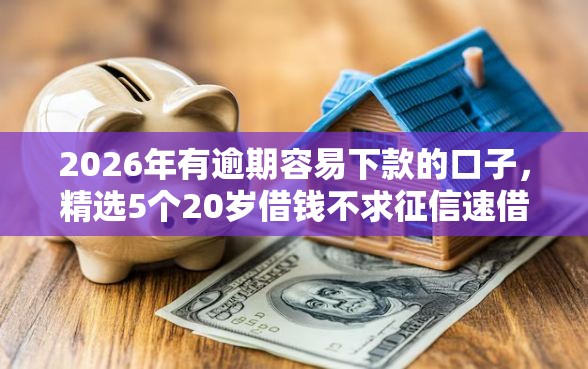 2026年有逾期容易下款的口子，精选5个20岁借钱不求征信速借口子