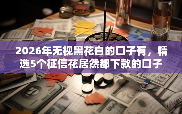 2026年无视黑花白的口子有，精选5个征信花居然都下款的口子