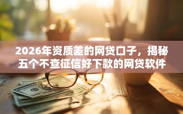 2026年资质差的网贷口子，揭秘五个不查征信好下款的网贷软件