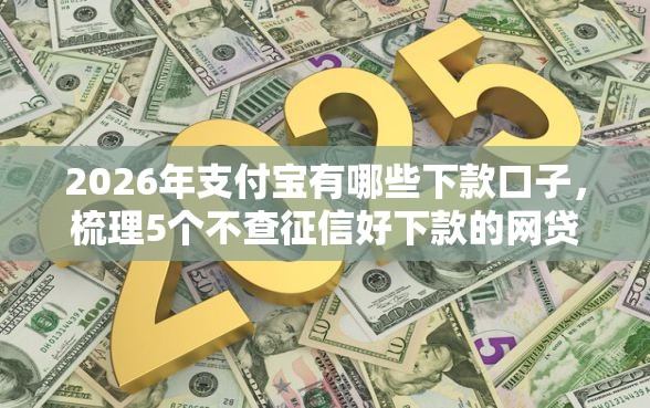 2026年支付宝有哪些下款口子，梳理5个不查征信好下款的网贷口子