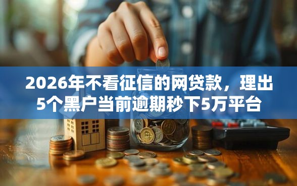 2026年不看征信的网贷款，理出5个黑户当前逾期秒下5万平台