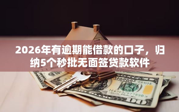 2026年有逾期能借款的口子，归纳5个秒批无面签贷款软件