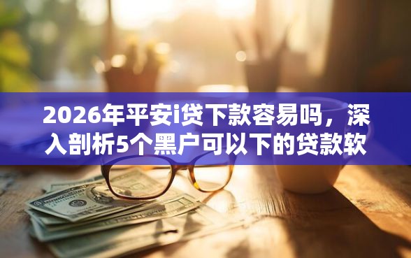 2026年平安i贷下款容易吗，深入剖析5个黑户可以下的贷款软件