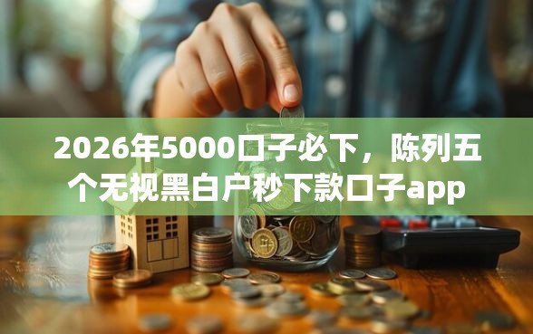 2026年5000口子必下，陈列五个无视黑白户秒下款口子app