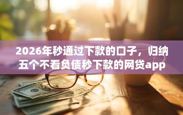 2026年秒通过下款的口子，归纳五个不看负债秒下款的网贷app
