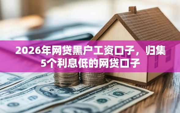 2026年网贷黑户工资口子，归集5个利息低的网贷口子