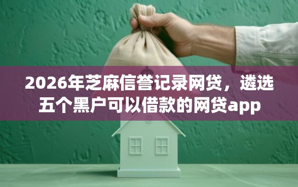 2026年芝麻信誉记录网贷，遴选五个黑户可以借款的网贷app
