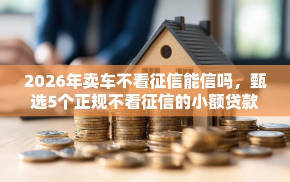 2026年卖车不看征信能信吗,甄选5个正规不看征信的小额贷款软件 2026年卖车不看征信能信吗,甄选5个正规不看征信的小额贷款软件