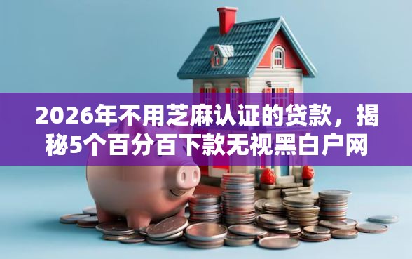 2026年不用芝麻认证的贷款，揭秘5个百分百下款无视黑白户网贷口子