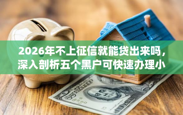 2026年不上征信就能贷出来吗，深入剖析五个黑户可快速办理小额贷款业务的app