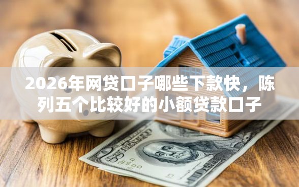 2026年网贷口子哪些下款快，陈列五个比较好的小额贷款口子