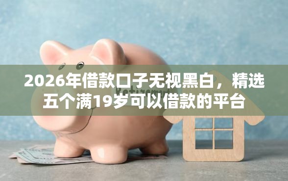 2026年借款口子无视黑白，精选五个满19岁可以借款的平台