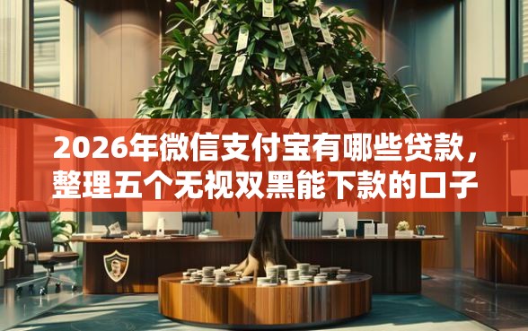 2026年微信支付宝有哪些贷款，整理五个无视双黑能下款的口子