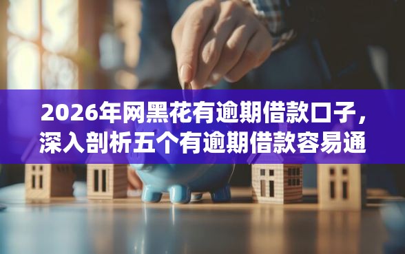 2026年网黑花有逾期借款口子,深入剖析五个有逾期借款容易通过的app 2026年网黑花有逾期借款口子,深入剖析五个有逾期借款容易通过的app