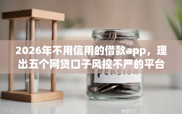 2026年不用信用的借款app，理出五个网贷口子风控不严的平台