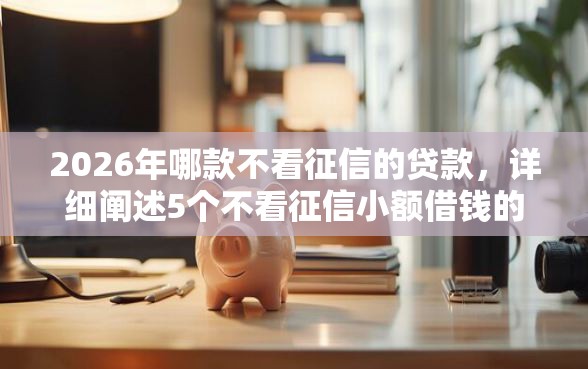 2026年哪款不看征信的贷款，详细阐述5个不看征信小额借钱的软件