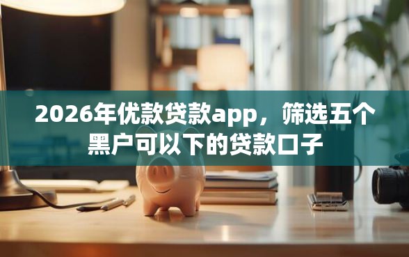 2026年优款贷款app，筛选五个黑户可以下的贷款口子