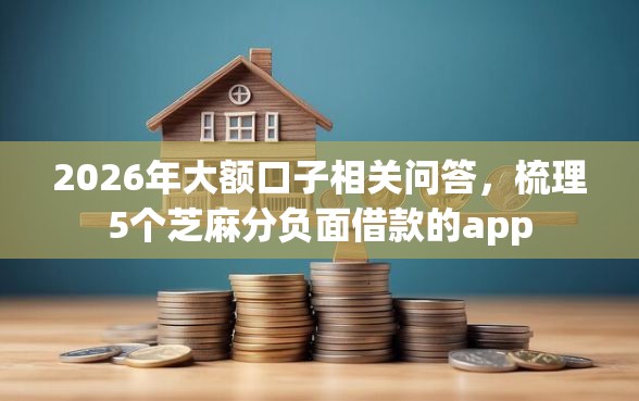 2026年大额口子相关问答，梳理5个芝麻分负面借款的app