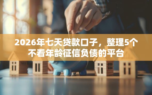 2026年七天贷款口子，整理5个不看年龄征信负债的平台