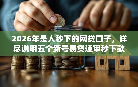 2026年是人秒下的网贷口子，详尽说明五个新号易贷速审秒下款口子