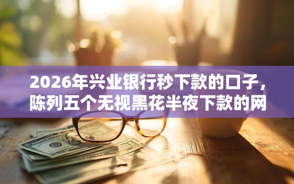 2026年兴业银行秒下款的口子，陈列五个无视黑花半夜下款的网贷口子