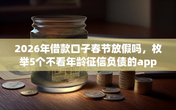 2026年借款口子春节放假吗，枚举5个不看年龄征信负债的app