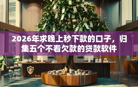2026年求晚上秒下款的口子，归集五个不看欠款的贷款软件