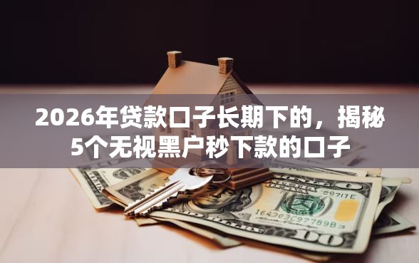 2026年贷款口子长期下的，揭秘5个无视黑户秒下款的口子
