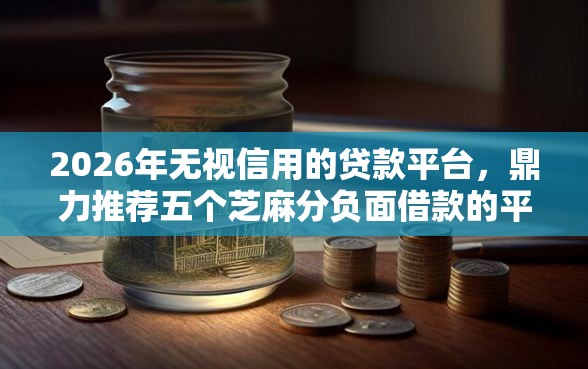2026年无视信用的贷款平台，鼎力推荐五个芝麻分负面借款的平台
