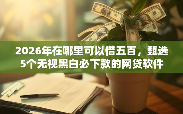 2026年在哪里可以借五百，甄选5个无视黑白必下款的网贷软件