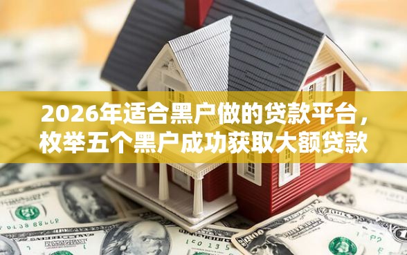 2026年适合黑户做的贷款平台，枚举五个黑户成功获取大额贷款的口子